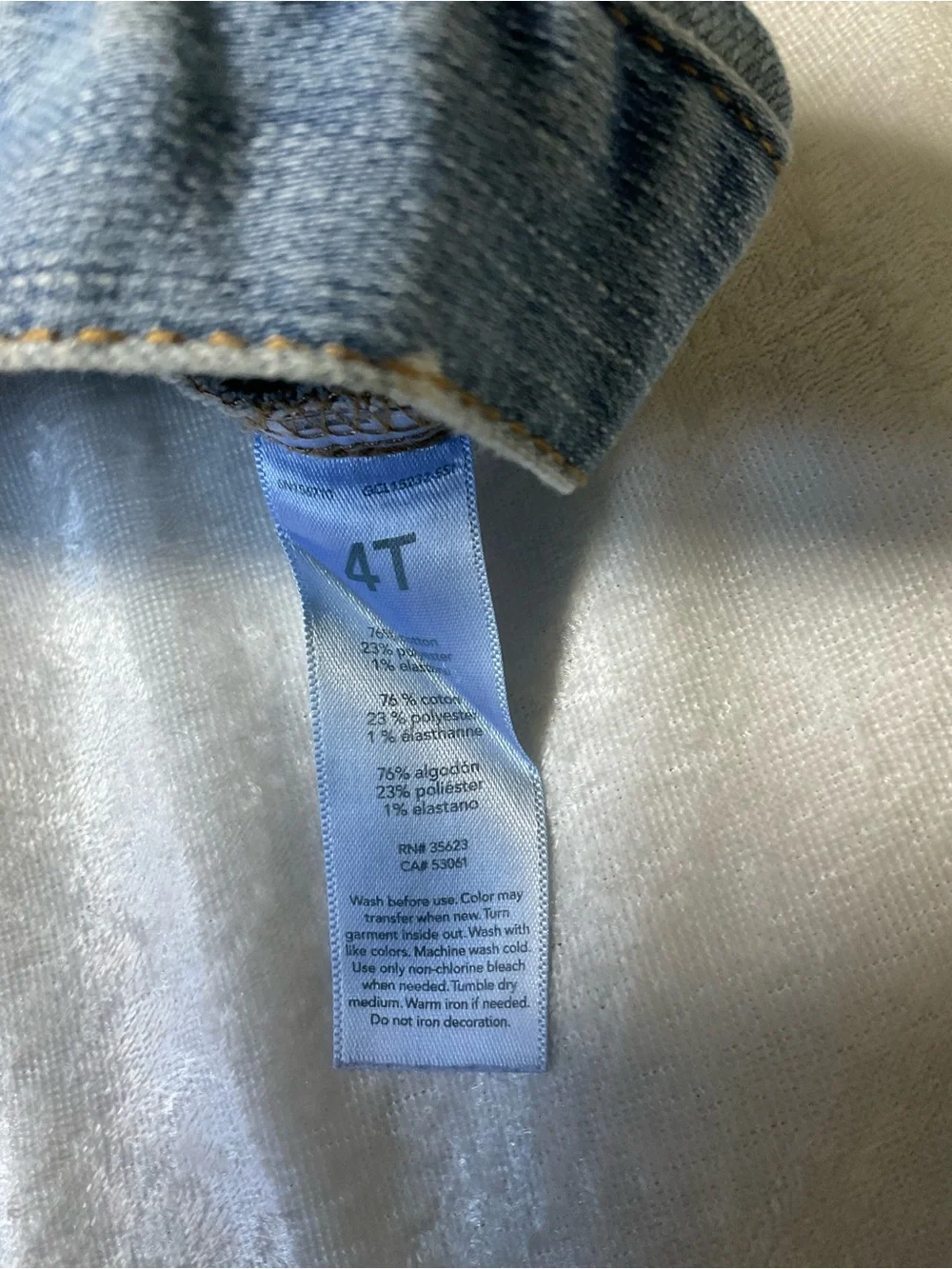 OshKosh B'gosh Light Blue Polka Dot Denim Jacket
